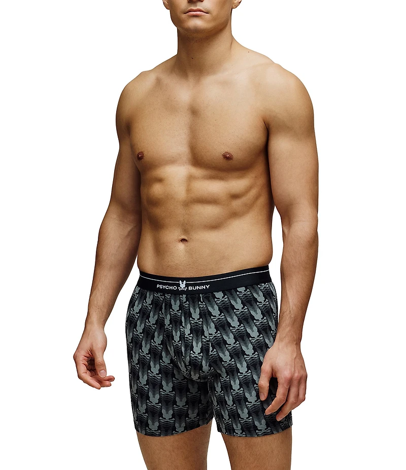 Psycho Bunny Single Blurred Logo Printed Boxer Briefs