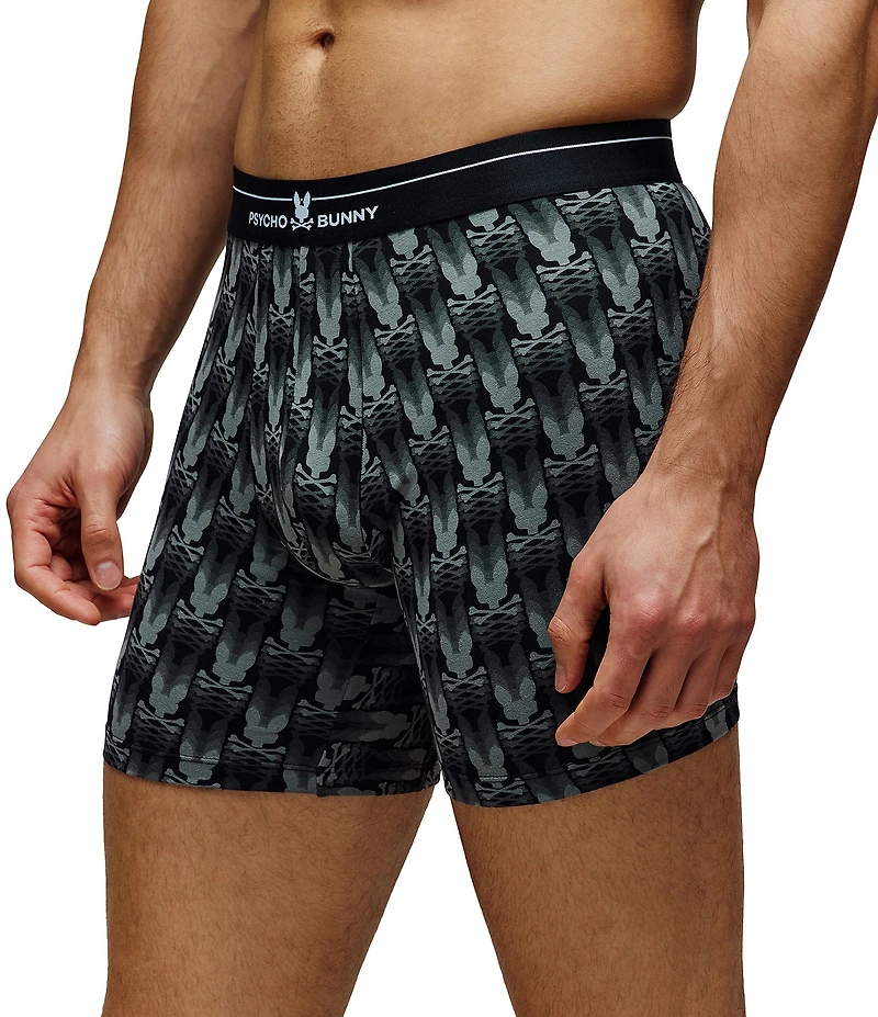 Psycho Bunny Single Blurred Logo Printed Boxer Briefs