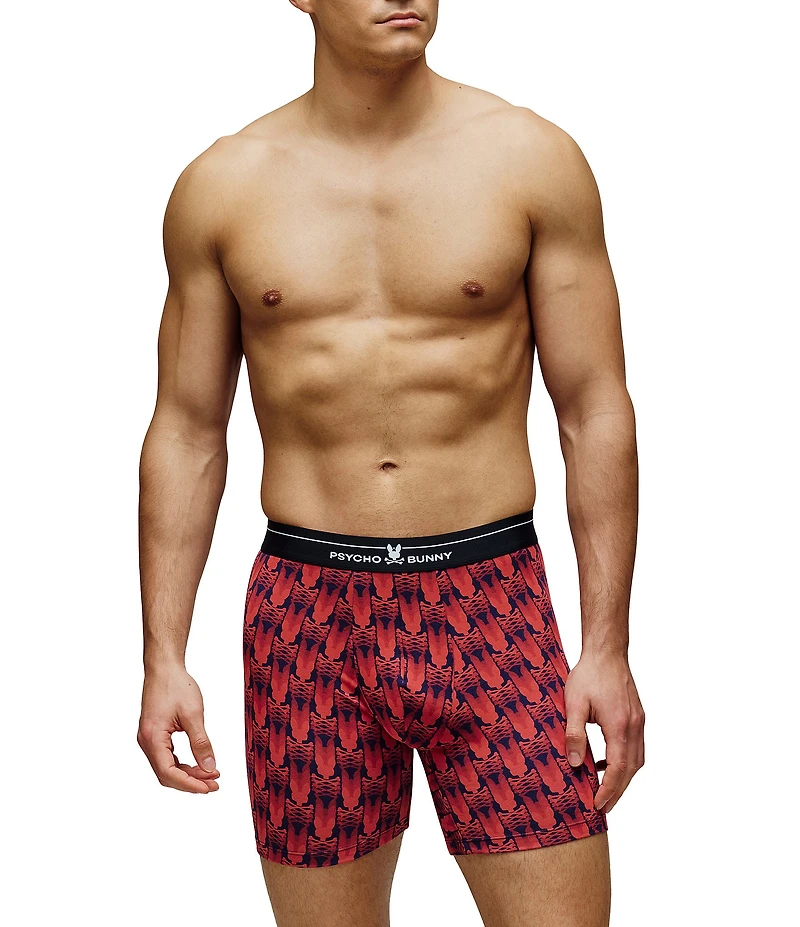 Psycho Bunny Single Blurred Logo Printed Boxer Briefs
