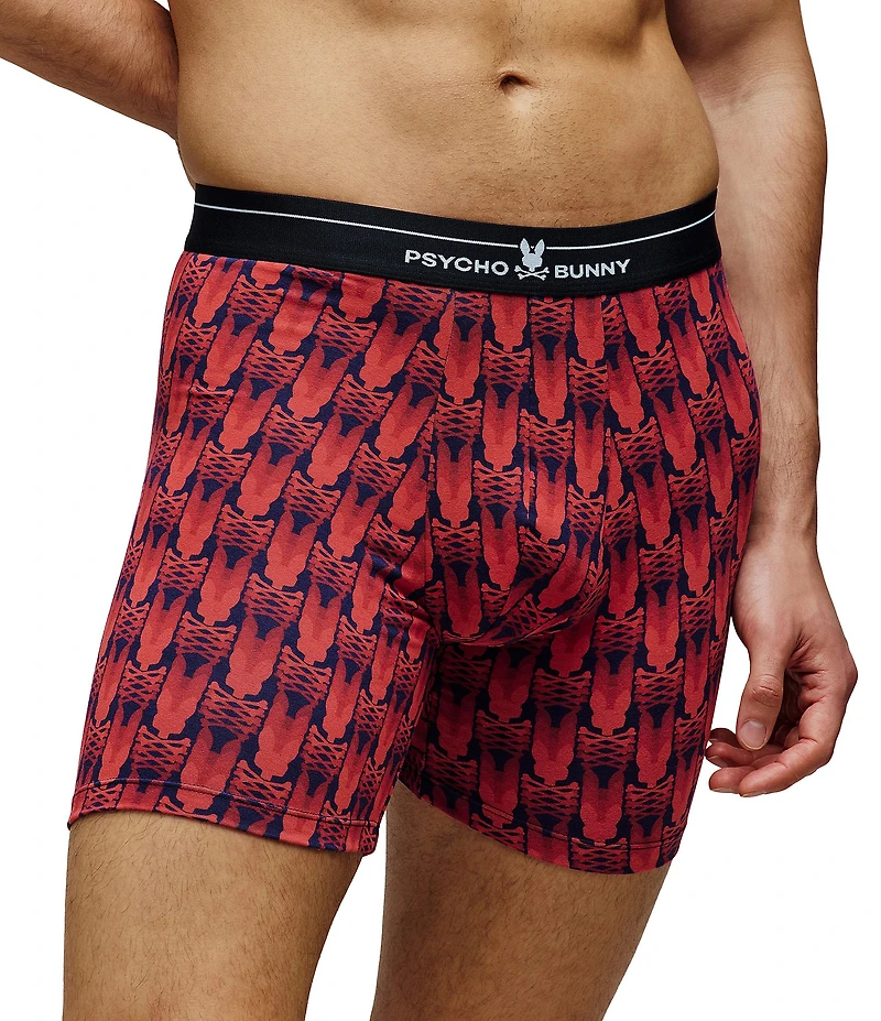 Psycho Bunny Single Blurred Logo Printed Boxer Briefs