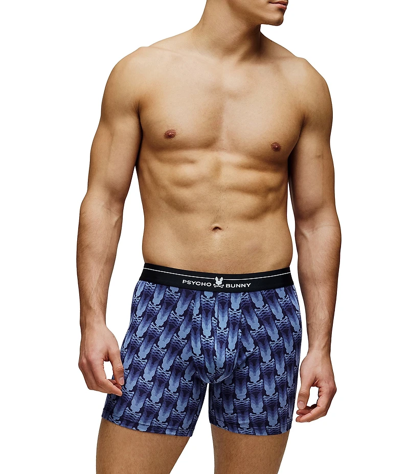 Psycho Bunny Single Blurred Logo Printed Boxer Briefs