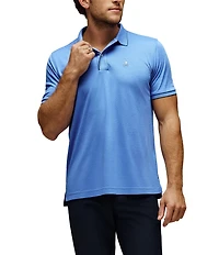 Psycho Bunny Slim Fit Bryce Performance Stretch Pique Short Sleeve Polo Shirt