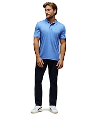 Psycho Bunny Slim Fit Bryce Performance Stretch Pique Short Sleeve Polo Shirt