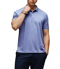 Psycho Bunny Slim Fit Bryce Performance Stretch Pique Short Sleeve Polo Shirt