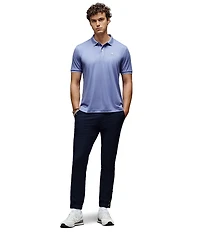 Psycho Bunny Slim Fit Bryce Performance Stretch Pique Short Sleeve Polo Shirt