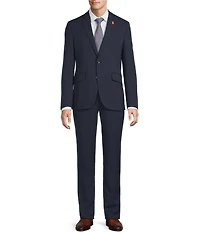 Psycho Bunny Slim Fit Flat Front Patterned 2-Piece Suit