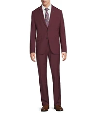 Psycho Bunny Slim Fit Solid Flat Front 2-Piece Suit