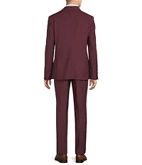 Psycho Bunny Slim Fit Solid Flat Front 2-Piece Suit