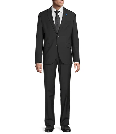 Psycho Bunny Slim Fit Solid Flat Front 2-Piece Suit
