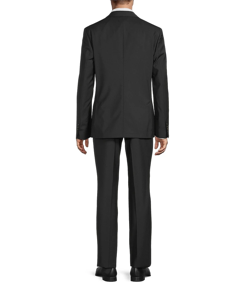 Psycho Bunny Slim Fit Solid Flat Front 2-Piece Suit