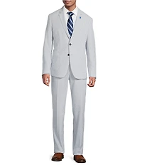 Psycho Bunny Slim Fit Striped Flat Front 2-Piece Suit