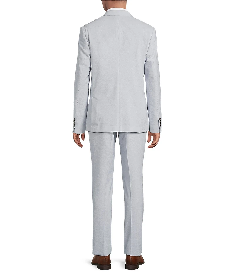 Psycho Bunny Slim Fit Striped Flat Front 2-Piece Suit