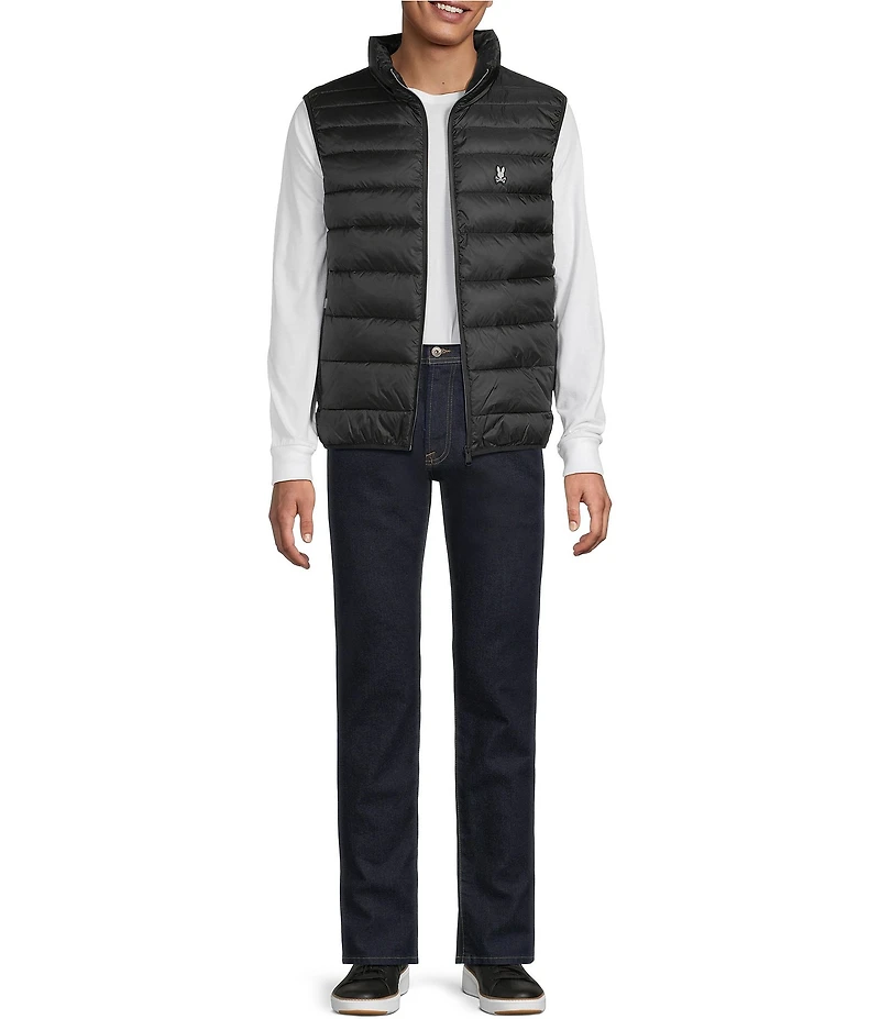 Psycho Bunny Solid Blythe Packable Puffer Vest