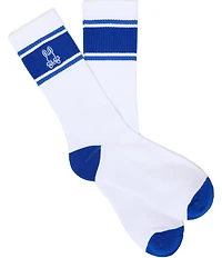 Psycho Bunny Striped Sport Crew Socks