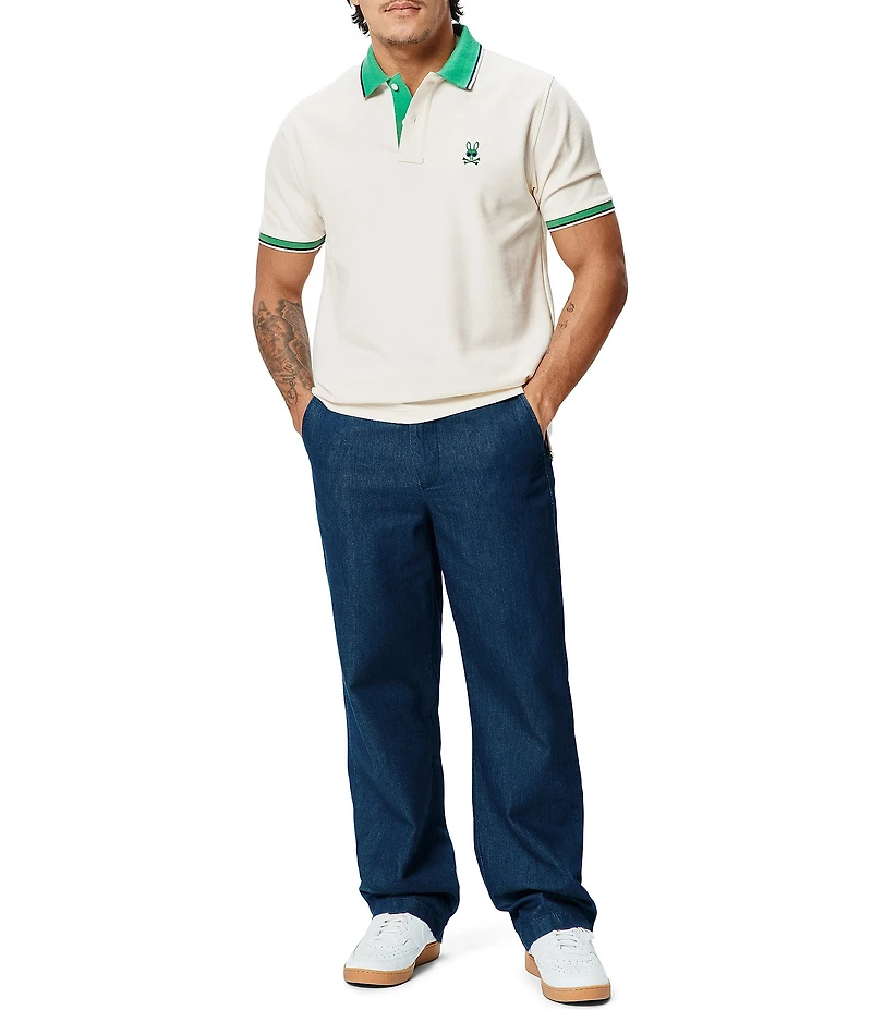 Psycho Bunny Sunny Pique Short Sleeve Polo Shirt