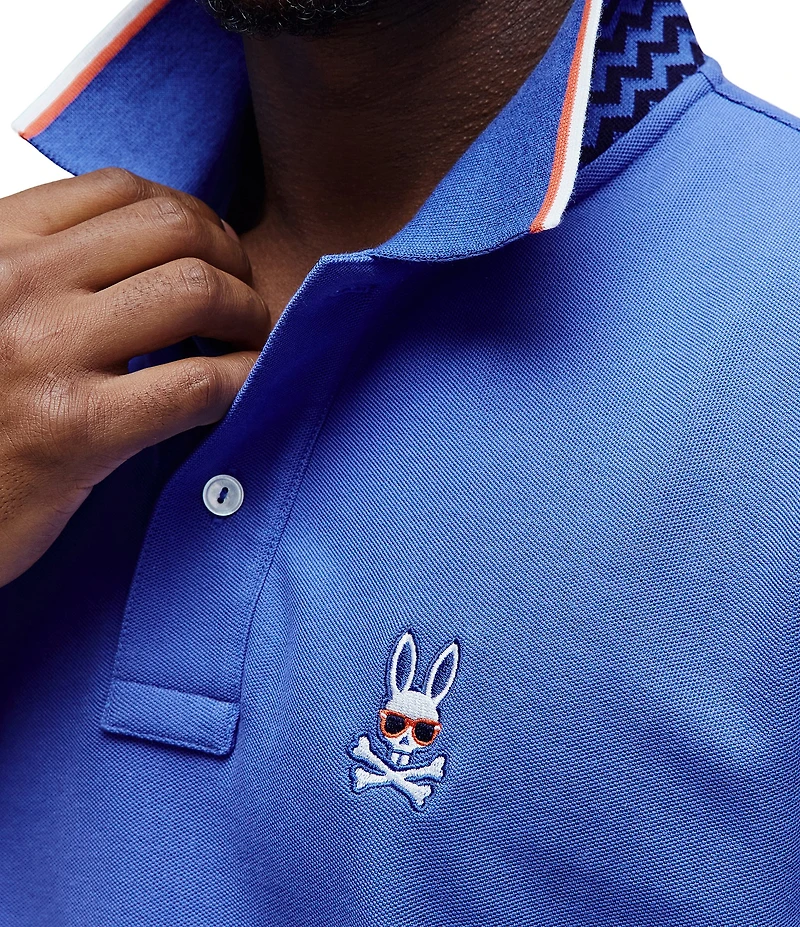 Psycho Bunny Sunny Pique Short Sleeve Polo Shirt
