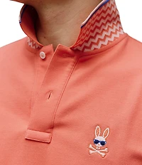 Psycho Bunny Sunny Pique Short Sleeve Polo Shirt