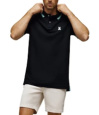 Psycho Bunny Tavian Pique Short Sleeve Polo Shirt