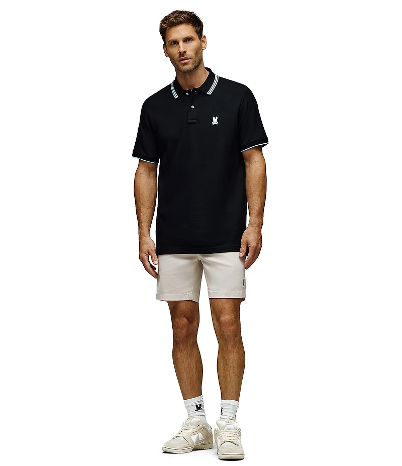 Psycho Bunny Tavian Pique Short Sleeve Polo Shirt