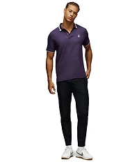 Psycho Bunny Textured Collar Pique Polo Shirt