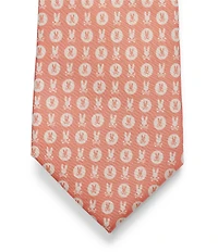Psycho Bunny Two-Way Bunny Print 3 1/4#double; Traditional Silk Tie
