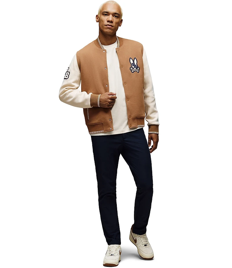 Psycho Bunny Wade Knit Bomber Jacket