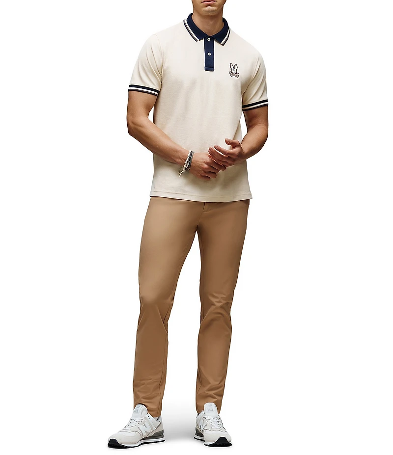 Psycho Bunny Wade Pique Short Sleeve Polo Shirt