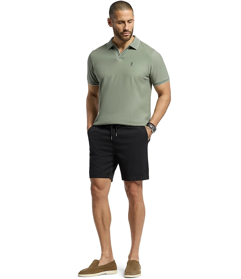 Psycho Bunny Willis Stretch Tencel 7#double; Inseam Shorts