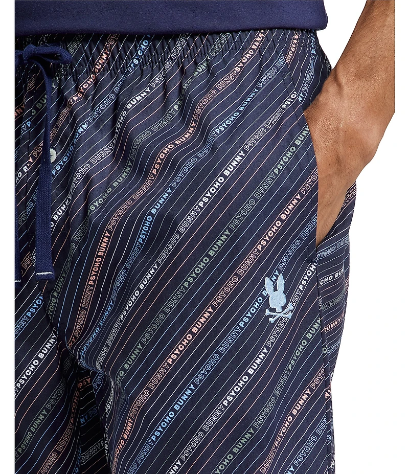 Psycho Bunny Woven Bunny Printed Pajama Pants