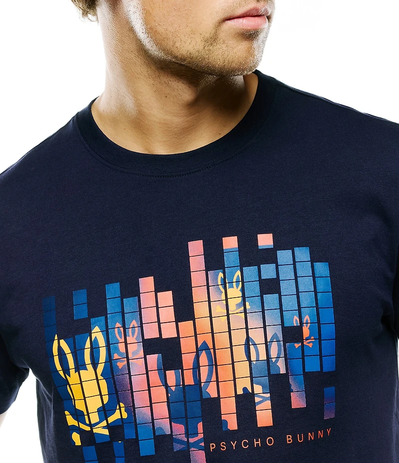 Psycho Bunny Zander Digital Inspired Graphic Short Sleeve T-Shirt