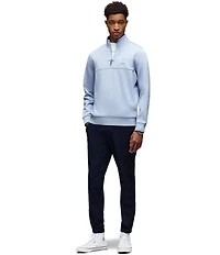 Psycho Bunny Zeke 1/4 Mock Zip Long Sleeve Knit Pullover
