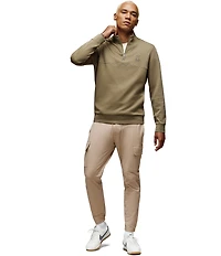 Psycho Bunny Zeke 1/4 Mock Zip Long Sleeve Knit Pullover