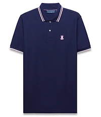 Psycho Bunny Zev Pique Short Sleeve Polo Shirt