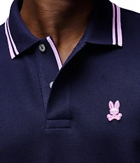 Psycho Bunny Zev Pique Short Sleeve Polo Shirt