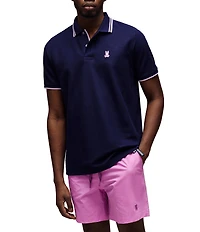 Psycho Bunny Zev Pique Short Sleeve Polo Shirt