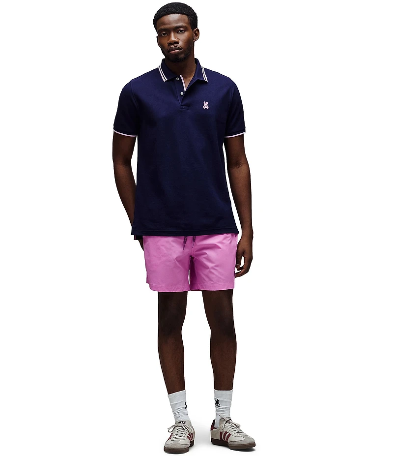 Psycho Bunny Zev Pique Short Sleeve Polo Shirt