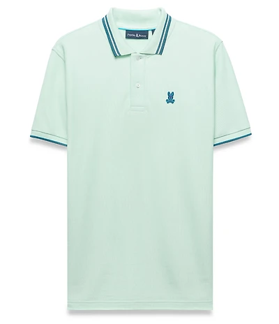 Psycho Bunny Zev Pique Short Sleeve Polo Shirt