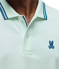 Psycho Bunny Zev Pique Short Sleeve Polo Shirt