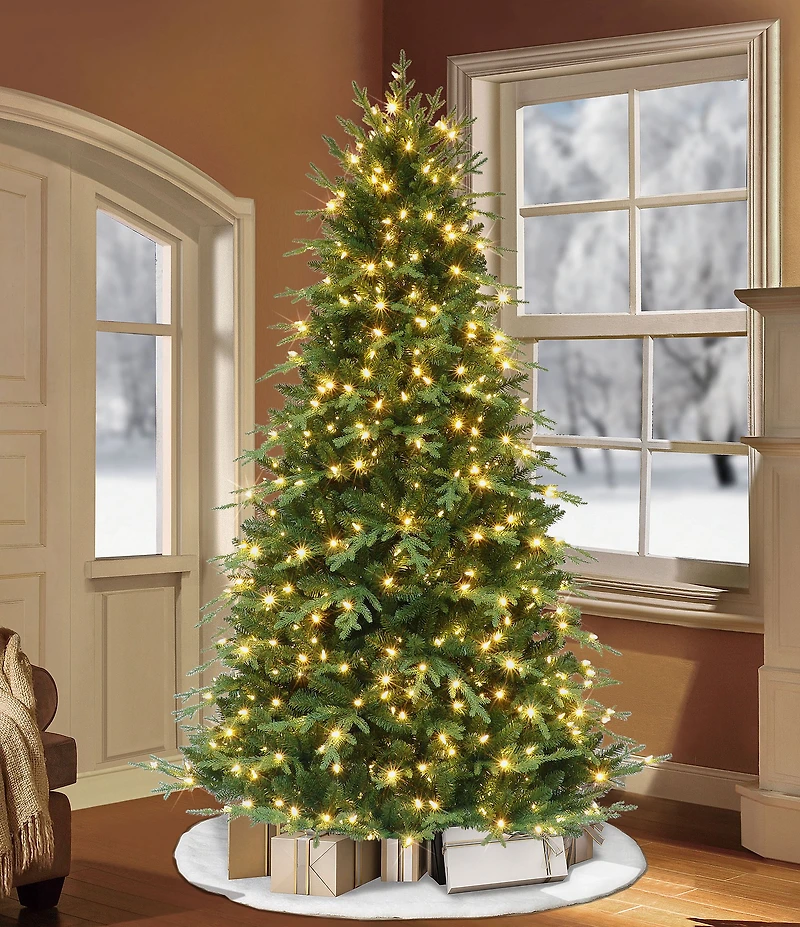 Puleo International Inc. 7.5 ft Dual Color LED Pre-lit Galveston Fir Artificial Christmas Tree