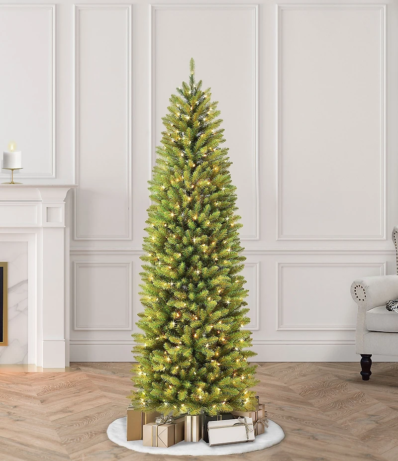 Puleo International Inc. 7.5-ft. Pre-Lit Franklin Fir Pencil Christmas Tree