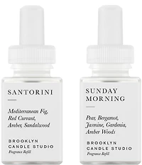 Pura 4 Smart Fragrance Diffuser x Brooklyn Candle Studio Santorini/Sunday Morning Fragrance Set