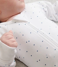 Purebaby Baby 2pk Zip Footie Growsuit