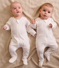 Purebaby Baby 2pk Zip Footie Growsuit