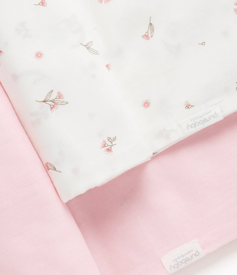Purebaby® Allover Printed 2-Pack Muslin Wrap Set