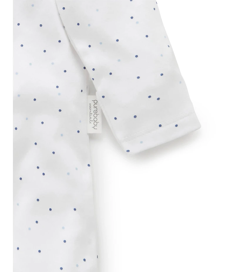 Purebaby Baby Boys Organic Cotton Zip Printed Footie Coverall 2-Pack