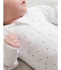 Purebaby Baby Boys Organic Cotton Zip Printed Footie Coverall 2-Pack
