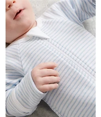 Purebaby Baby Boys Organic Cotton Zip Printed Footie Coverall 2-Pack