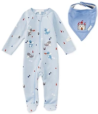 Purebaby Baby Boys Thick Zip Coverall & Coordinating Bib