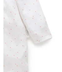 Purebaby® Baby Girls Organic Cotton Zip Printed Footie Coverall 2-Pack
