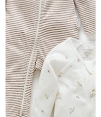 Purebaby Baby Organic Cotton Printed Footie Coverall 2-Pack